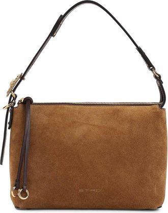 Etro Hobo Suede Shoulder Bag