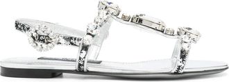 Dolce & Gabbana Sandali con decorazione - Argento