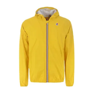 K-Way K-Way, Light Jackets, male, Yellow, Size: XL Zip Hooded Jacket