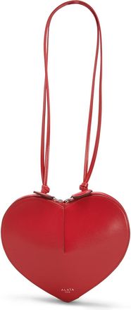 Alaia Le Coeur Crossbody Bag in Lux Leather