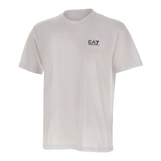 Emporio Armani T-Shirts, male, White, Size: 2XL Logo Series T-shirt