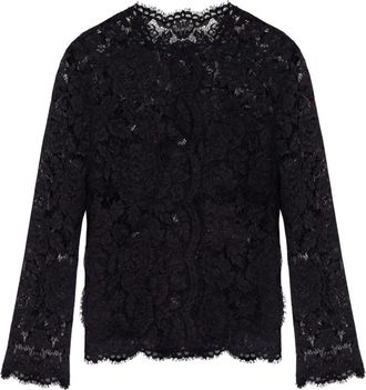 Dolce & Gabbana Giacca in Pizzo - - Jackets - Donna - Nero - M