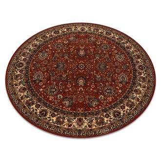 RugsX Rugsx - Alfombra De Lana Kashqai 4362 200 Circulo Ornamento Burdeos / Beige Red Circulo 120 Cm
