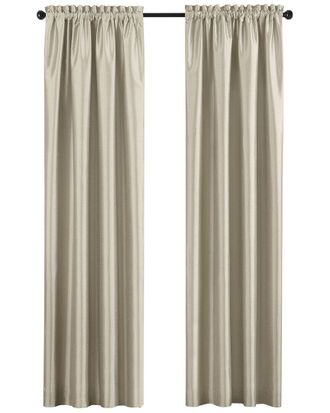 Elrene Colette Faux Silk Blackout Window Curtain