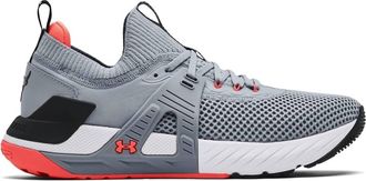 Under Armour Mens Project Rock 4 Training Shoes In Steel/black