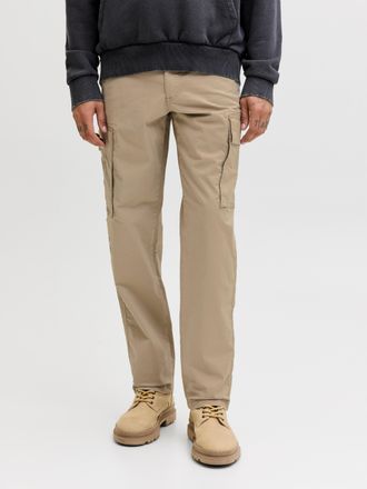 Jack & Jones Cargohose JACK & JONES JPSTKANE FRANK CARGO NOOS, Herren, Gr. 29, L&auml;nge 34, crockery, Web, Obermaterial: 98% Baumwolle, 2% Elasthan, unifarben, relaxe
