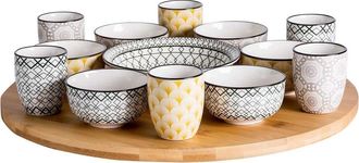 Cosy & Trendy 14-teiliges Turning Board/ Drehteller Azra, ø 43 cm