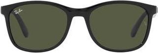 Ray-Ban 56mm Square Sunglasses in Black at Nordstrom Rack