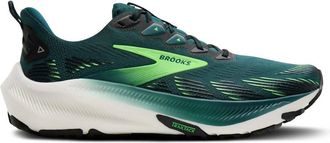 Brooks Mens Ghost Trail Running Shoes In Atlantic Deep/black/green