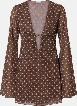 Os&eacute;ree Os&eacute;ree Lumi&egrave;re polka-dot minidress