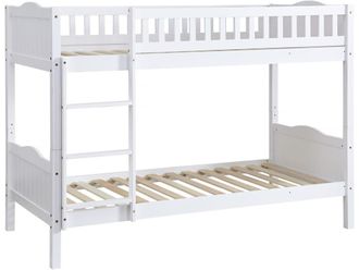 Habitat & Jardin Camas litera blanco 196 x 96 x 142 cm