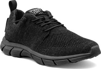 Woolloomooloo Mens Fraser Ii Sneaker In Pitch Black Merino Wool