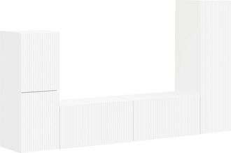 vidaXL Conjunto De Mueble De Tv 4 Uds. Madera De Ingenier&iacute;a Vidaxl
