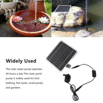 OEM Bomba De Agua Solar De 50 W Con Panel Y Funci&oacute;n De Almacenamiento De Energ&iacute;a - Kit De 24 Horas Para Estanques, Acuarios Y Fuentes