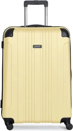Kenneth Cole Out of Bounds 28 Inch Checked Suitcase in Pale Banana at Nordstrom Rack