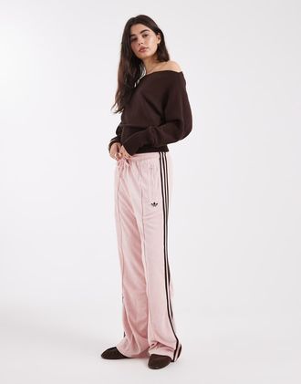 adidas Originals Firebird - Pantaloni in spugna color rosa sabbia