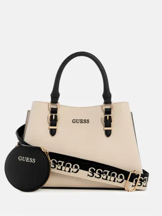 ショルダーバッグ・ポシェット Guess AVIS Saffiano Triangle Logo Satchel Bag HO1A3A08 Guess Satchels − Sale: up to −61% | Stylight