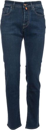 Jacob Cohen Heren, Jeans, Blauw, Maat: W33 Katoen