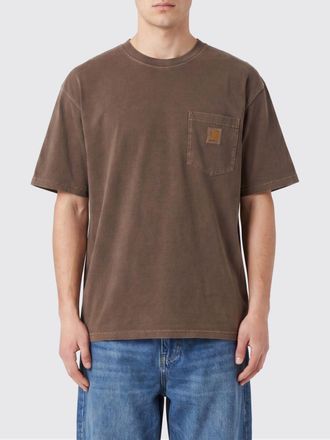 Carhartt Work in Progress T-shirt in cotone con tasca a toppa e logo a contrasto