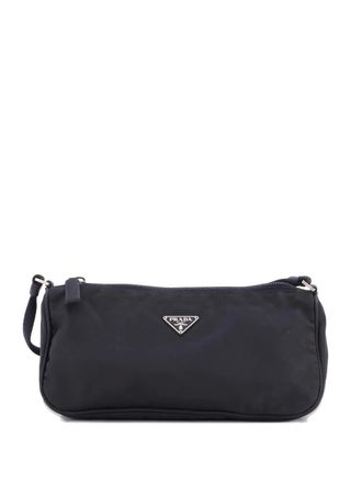 Prada Pochette Shoulder Bag Tessuto Small hobo bag - Zwart