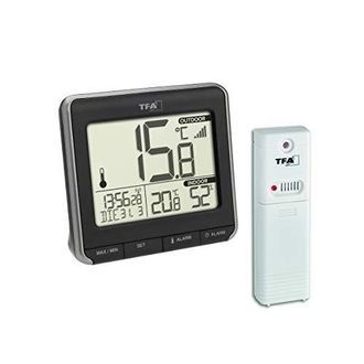 TFA Dostmann Tfa Dostmann Prio Term&oacute;metro Digital Inal&aacute;mbrico Negro Y Blanco