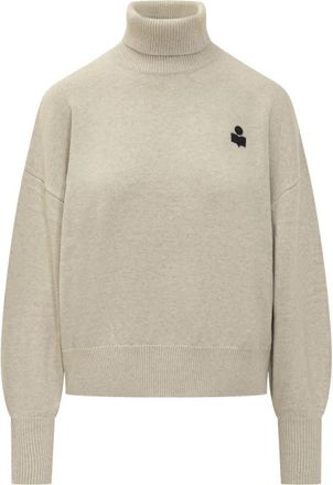 Isabel Marant Nasha Turtleneck - Dames - Coltruien - Grijs - S - Katoen - Truien & Vesten