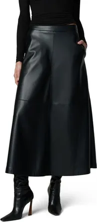 Joe's The Tavi Faux Leather Maxi Skirt in Black at Nordstrom, Size 0