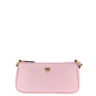 Pinko Kleine Tas - Dames - Schoudertassen - Roze - ONE Size - Leer - Tassen