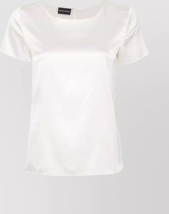 Emporio Armani silk satin short-sleeve t-shirt