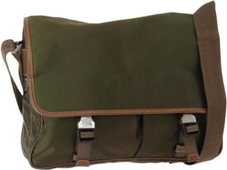 Prada Pre-owned Cross Body Bags, female, Green, Size: ONE SIZE Pre-owned Vintage Cross Body Bag