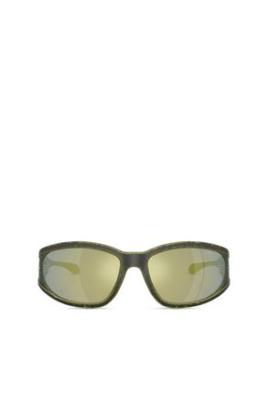 Diesel Rectangular sunglasses in acetate - Sunglasses - Unisex - Green