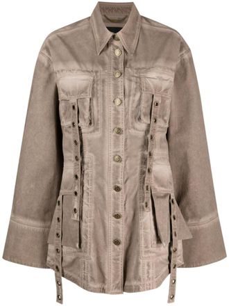 Blumarine Pocketed Denim Jacket