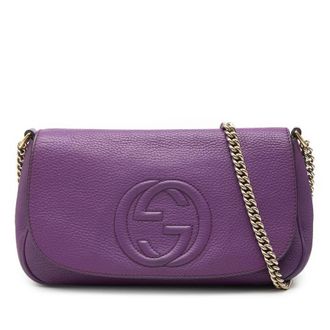 Gucci Pre-owned Gucci Medium Calfskin Soho Chain Flap Crossbody Ladies EHRFRZ6M9270MZBU