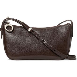 Kate Spade New York halo glazed leather crossbody bag in Hot Fudge at Nordstrom