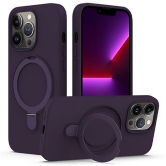 OEM Funda Magn&eacute;tica De Silicona L&iacute;quida Para Iphone 13 Pro Max, Compatible Con La Carga Magsafe Y Soporte De Anillo, Proporciona Una Fuerte Protecci&oacute;n, Co