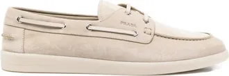 Prada Suede Boat Shoes