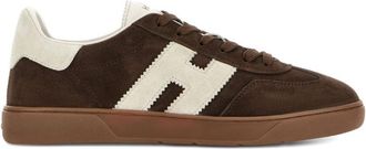 Hogan Brown Logo Sneakers