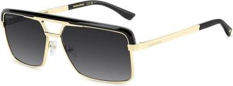Dsquared2 D2 0212/S Zonnebril - Heren - Zonnebrillen - Geel - 61 MM - Accessoires