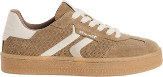 Tamaris Leren sneakers, honingkleurige zool