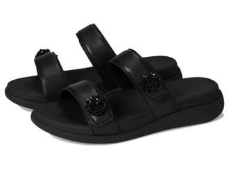 FitFlop FitFlop F-Mode Go Sandals Womens Black Adjustable Strap Slides ZOGG3674