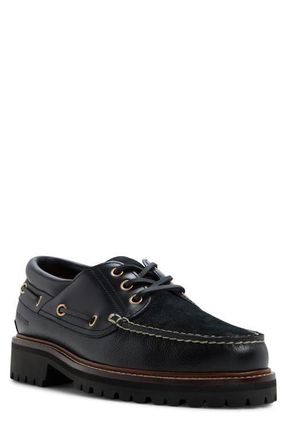 G.H. Bass & Co. Wanderer Boat Shoe in Black at Nordstrom, Size 11.5