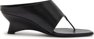 Khaite Marlow 55 Leather Mules - Black - 38 (IT38 / UK5)