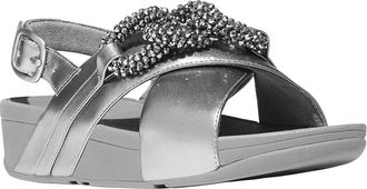 FitFlop Fitflop Lulu Beaded Chain Leather Back Strap Sandal