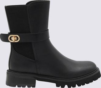 Twin-Set Black Leather Boots