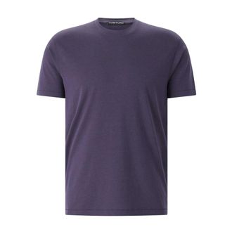 Tom Ford Tops, Heren, Blauw, 2Xl, Katoen, Katoenmix T-shirt