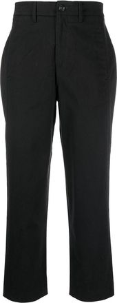 Woolrich stretch-twill trousers - women - Cotton/Cotton/Spandex/Elastane - 28 - Black