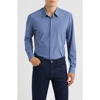 BOSS P-Liam Button-Up Shirt in Open Blue at Nordstrom, Size Xx-Large