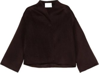 Soft Goat Korte Jas - Dames - Zomerjassen - Bruin - XS - Wol - Jassen