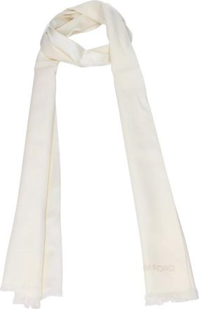 Tom Ford Pa&ntilde;uelo de seda Faille - Accessories - unisex - Beige - ONE SIZE