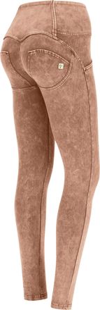 Freddy Pantaloni push up WR.UP vita alta con bottoni bleached